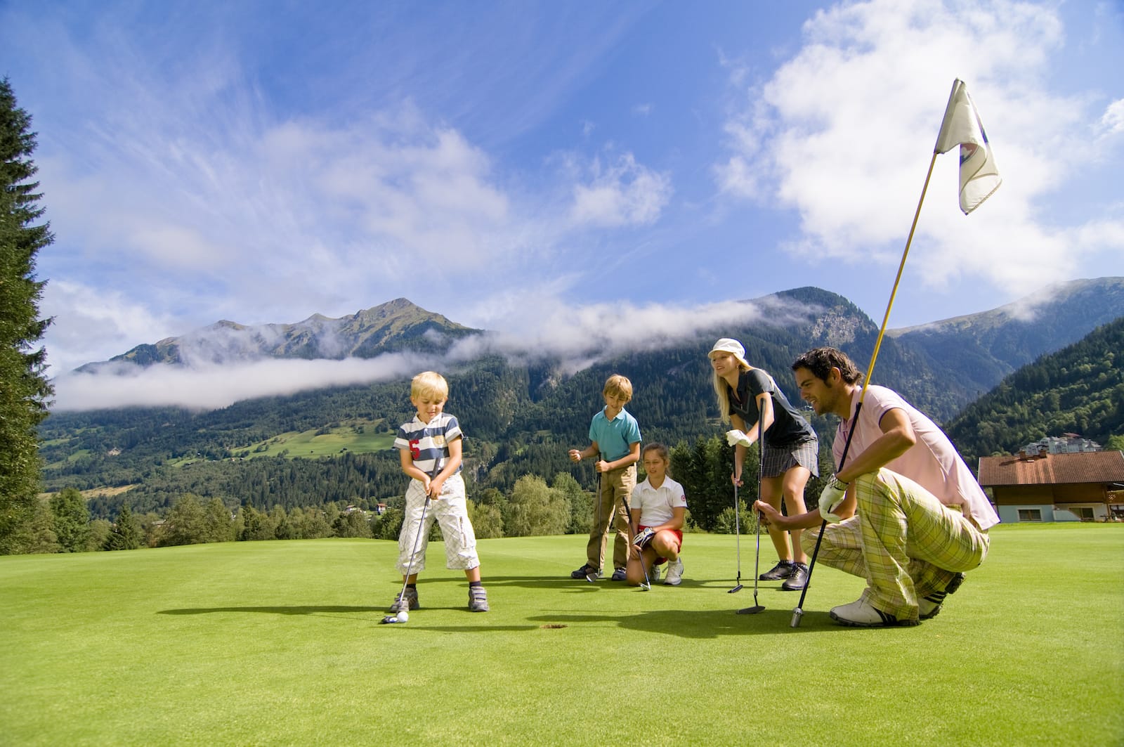 Golfen mit der Familie in Gastein @ Claudia Ziegler
