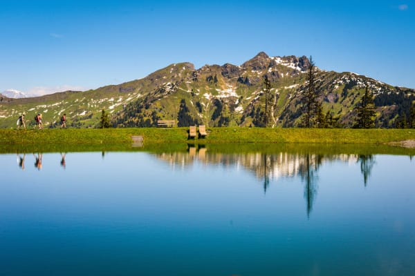 Spiegelsee in Dorfgastein mit Blick auf den Schuhflicker © GASTEINERTAL TOURISMUS GMBH